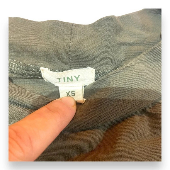 Anthropologie Helen Lace Mock Neck Green Top Sz XS - Picture 9 of 9